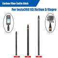 Invisible Selfie Stick For Insta360 X3/Action 3/Gopro Carbon Fiber 3M Invisible Extended Edition Selfie Stick Cameras Accessory. 