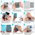 Reusable Stamping Foam To Create Reverse Stamped Background Blending Foams Tool For Scrapbooking Craft Card Front Making 2 Sizes.