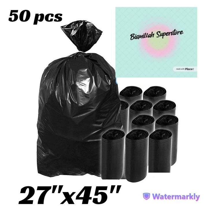 Extra Large Garbage Bag (45" X 27") ---- 50 pcs