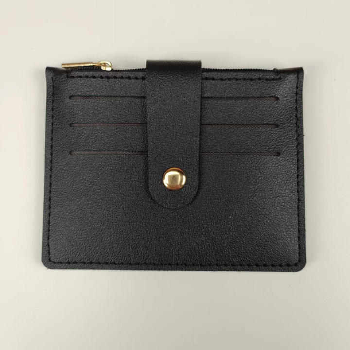 6 Color Card Bag Compact 11*9cm Pu Certificate Cover Zipper And Buckle Driver'S License Wallet for Travel Use Business Professionals Gift Easy To Carry
