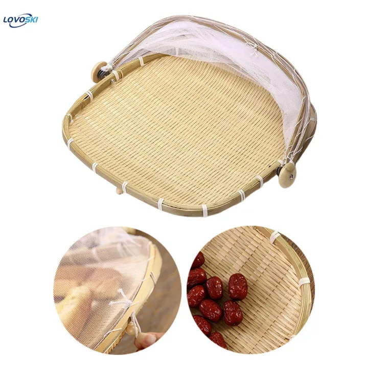 Food%20Serving%20Tent%20Basket%20Food%20Storage%20Basket%20with%20Mesh%20Gauze%20Cover%20for%20Fruit%20M%20-%20Image%207