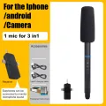 Wireless interview microphone Mobile SLR camera dedicated to news reporters outdoor street noise cancelling handheld microphone. 