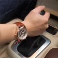 Forsining Rose Gold Design Men Top Brand Luxury Erkek Saat Skeleton Mechanical Watch Clock Relogio Montre Homme Free Ship. 