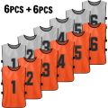 12pcs Soccer Pinnies Quick Drying Football Team Jerseys Youth Sports Team Training Numbered Bibs Practice Sports Vest. 