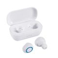 [Bluetooth 5.0, 9d hifi stereo surround wireless bluetooth headset] Anti-sweat sports headset stereo noise-canceling headset, mini in-ear bluetooth earbud with microphone, suitable for iPhone Android phone. 