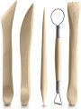 Polymer Clay Sculpting Tools Set - 5 Pcs Pottery Tool Kit. 