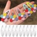 5 Styles Hair Clip with Teeth Blank Setting Base for DIY Hair Clips.