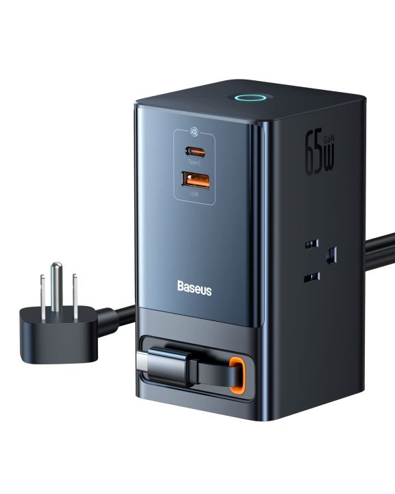Baseus%2065W%20GaN%20Fast%20Desktop%20Charger%20Digital%20Power%20Strip%20Touch%20Control%203AC%20Sockets%20For%20iPhone15%20Samsung%20Tablet%20-%20Image%202