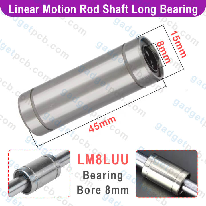 LM8LUU%20Linear%20Motion%20Rod%20Shaft%20Bearing%208mm%20Inner%20Diameter%208mm%20Bore%20Linear%20Motion%20Long%20Ball%20Bearing%20Bushing%20For%203D%20Printer%20CNC%20Machine%20-%20Image%202
