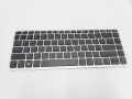 Laptop Keyboard HP EliteBook 840 G1 SILVER FRAME BLACK. 