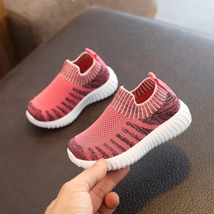 2023%20Little%20Kids%20Shoes%20Boys%20Girls%20Knitted%20Fabric%20Sock%20Shoes%20Casual%20Breathable%20Baby%20Sneakers%20Fashion%20Stripe%20Children%20Shoes%20G02024%20-%20Image%203