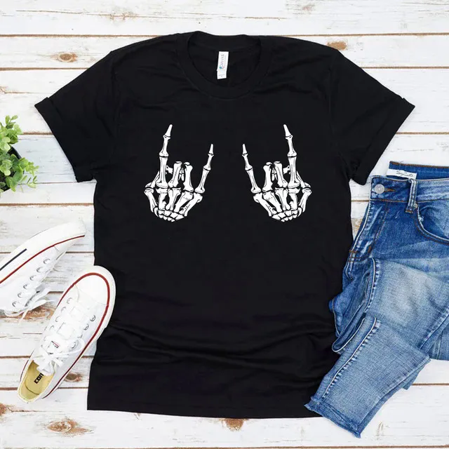 Rock%20on%20Skeleton%20Hands%20T%20Shirt%20Skeleton%20Metal%20Fingers%20Shirt%20Funny%20Halloween%20Tee%20Women%20Graphic%20Tees%20Goth%20T-shirt%20Unisex%20Tshirts%20-%20Image%208