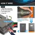 PowMr MPPT Solar Charger Controller 40A 12V 24V Solar Panel Regulator 100V PV INPUT LCD Display Various Load Control Modes POW-Keeper1240. 
