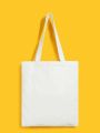 High Quality Canvas Fabric Top Handle Tote Bag with Zipper - Hand and Shoulder Bag. 