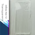 For Infinix Hot 12 - IMPT Premium Silicone Case Crystal Clear Soft TPU Ultra-Thin Transparent Flexible Protective Mobile Phone Back Cover. 