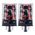 2X AC 220V/230V Coil Voltage PCB Power Relay 8 Pins DPDT 2NO 2NC MK2P-1. 