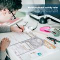 For School Office Architecture Supply Multifunctional Geometric Ruler Geometric Drawing Template Measuring Tool линейка школьная. 