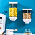 Kitchen Food Storage Easy Press Container Cereal Dispenser Wall Mounted Food Storage Box. 