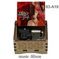 Anime Elfen Lied Wooden Music Box Lilium Song Silver Mechanical Boutique Wind Up Grilfriend Birthday Gift Home Decoration. 