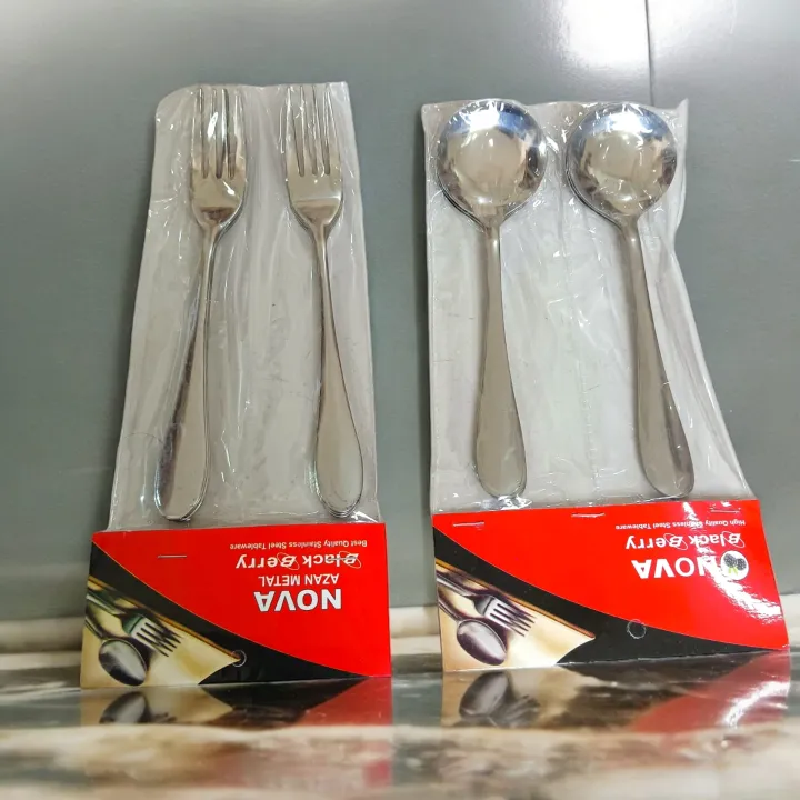 Lightweight%2012pcs%20Stainless%20Steel%20Spoon%20Set,%20Including%206%20Fork%20and%206%20Round%20Sup%20Spoons,%20Silver%20Color,%2015cm%20Long,%20for%20Tableware,%20Super%20Cutlery(Upstore)%20-%20Image%203