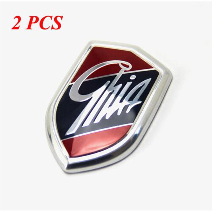 【Alizeker Mall】Sticker Emblems GHIA Side Shield Logo Marked Stickers For Ford 2 3 Mondeo Fiesta Ecosport Kuga Edge Explorer Everest