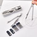 Deli Metal Compass Set Professional Drafting Exam Drawing Geometry Tool Student Stationery Supplies. 