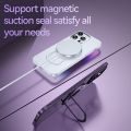 For iPhone 13 - Magnetic Mattel Ring Holder Magsafe Wireless Charging Hard PC Shockproof Shell Back Cover -Back Cover. 