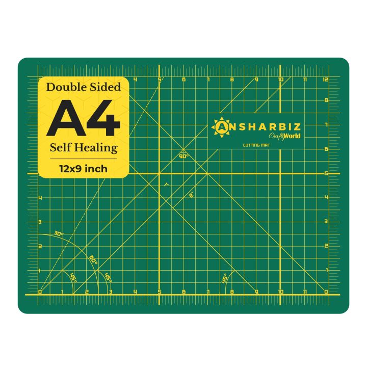 Cutting%20Mat%20Double-sided%20Non%20Slip%20Printed%20Grid%20Quality%20Cutting%20craft%20Board%20A3/A4%20-%20Image%202