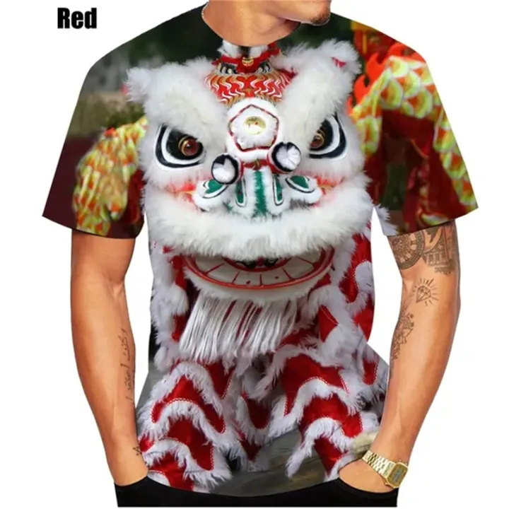 Chinese%20Lion%20And%20Dragon%203D%20Printed%20T%20Shirt%20Casual%20Chinese%20Style%20Short%20Sleeve%20Tees%20Tshirt%20Streetwear%20Loose%20Comfortable%20Top%20Male%20-%20Image%206