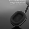 Wireless Headphones over Ear Headphones Bluetooth 5.0 Headphone Earphone with Mic for Phone PC Computer -Red.