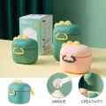 Portable Baby Formula Dispenser Feeding Milk Powder Container 400/800ML Cartoon Dinosaur Shape Travel Food Storage Milk Powder Boxes with Spoon.