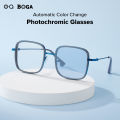 OQ BOGA 20 Colors Unisex Proof Blue Light Radiation Computer Glasses Men Women Photochromic Anti UV Square Frame Sunglasses. 