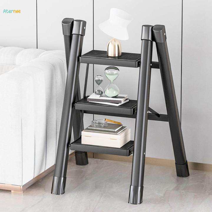Folding%20Ladder%20Space%20Saving%20Non%20Slip%20Thickened%20Portable%20Black%20Sturdy%20Stepladder%20for%20Three%20layers%20-%20Image%202