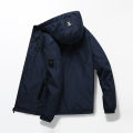 Men's Jacket Autumn 2021 New Fashion Trendy Hooded Loose Three-Dimensional Top Men's Youth Casual Jacket.