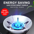High Efficiency Gas Stove Energy Saving Cover Heat Insulation Pot Holder Wind Shield Rack.