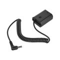 Andoer NPFZ100 Dummy Battery Pack DC Coupler Connector Spring Cable for Sony A7III A9 A7RIII A7SIII. 
