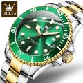 OLEVS 5885 Business Waterproof Watches for Men Quartz High Quality Stainless Steel Strap Men Wristwatch Luminous Calendar.