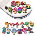 20PCS Mushroom Food Plant Shoe Croc Charms for Clogs Sandals Decoration Shoe Accessories Charms for Friends Gifts.