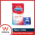 Durex Air Ultra Thin / Extra Thin Condom for an Earth Shattering Experience - 10pcs Pack (Made In India). 