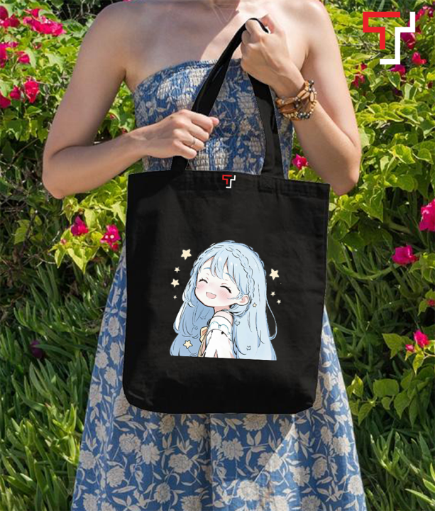 Cute%20Cartoon%20Girl%20Printed%20Black%20and%20White%20Canvas%20Tote%20Bag%20with%20Zipper%20for%20Girls%20-%20Image%205