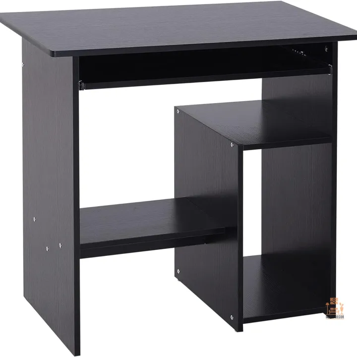 RoyalDecor%20Compact%20Small%20Computer%20Table%20Wooden%20Desk%20Keyboard%20Tray%20Storage%20Shelf%20Modern%20Corner%20Table%20Home%20Office%20Black%20-%20Image%205