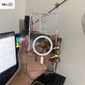 Xiaomi Redmi Note 13 5G Berlia Transparent Magnatic Magsafe Anti Yellow Clear Protective Phone Case Back Cover.