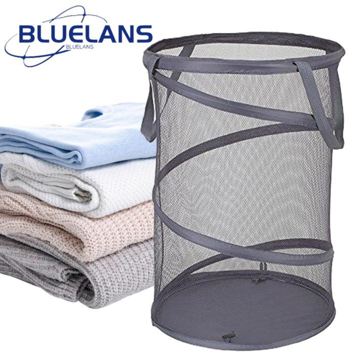 Dirty Clothes Basket Foldable Mesh Laundry Basket Space-saving Moisture-proof Portable with Handle Ideal for Southeast Asian Buyers 60l Capacity Odor-free Laundry Basket