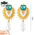 Carat Stud Earrings Medieval High Gloss Faux Pearl Women Earrings. 