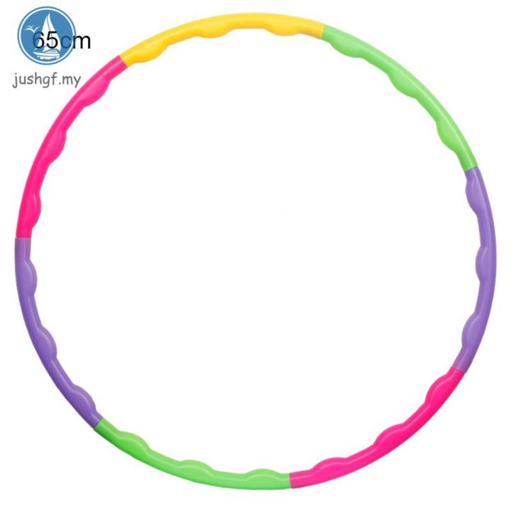 Kids Hula Hoop Detachable Kindergarten Color Fitness Ring Gymnastics Material Plastic Wave Hula Hoop for Boys Girls