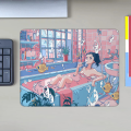 Anime Life Computer Mouse Ped GAMING MOUS Rubber Mat Mausepad Pad on the Table Pc Accessories Gamer Cabinet Deskmat Mousepad. 