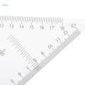2 Pack 45/60 Degree Geometry Triangle Ruler Drawing Drafting Set Clear 30cm.