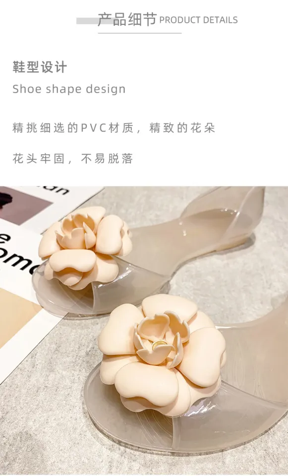 Thailand Internet celebrity jelly shoes women's summer transparent
