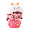 Kawaii Novelty Soft Silicone Animals Girl Pencil Sharpener Cute Stationery School Office Supplies Mini Portable Gift Prizes Kids. 