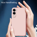 Olige For VIVO Y04 Liquid Silicone Macaron Candy Color TPU Falling and shockproof Soft Phone Case Shell Protector Back Cover. 